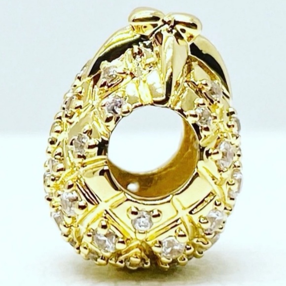 NWOT Retired Pandora charm shine golden "Pineapple fantasy - Picture 4 of 11